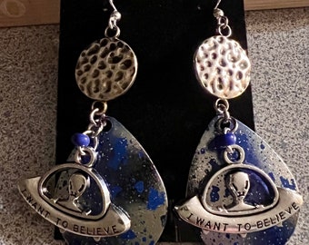 Alien UFO Earrings