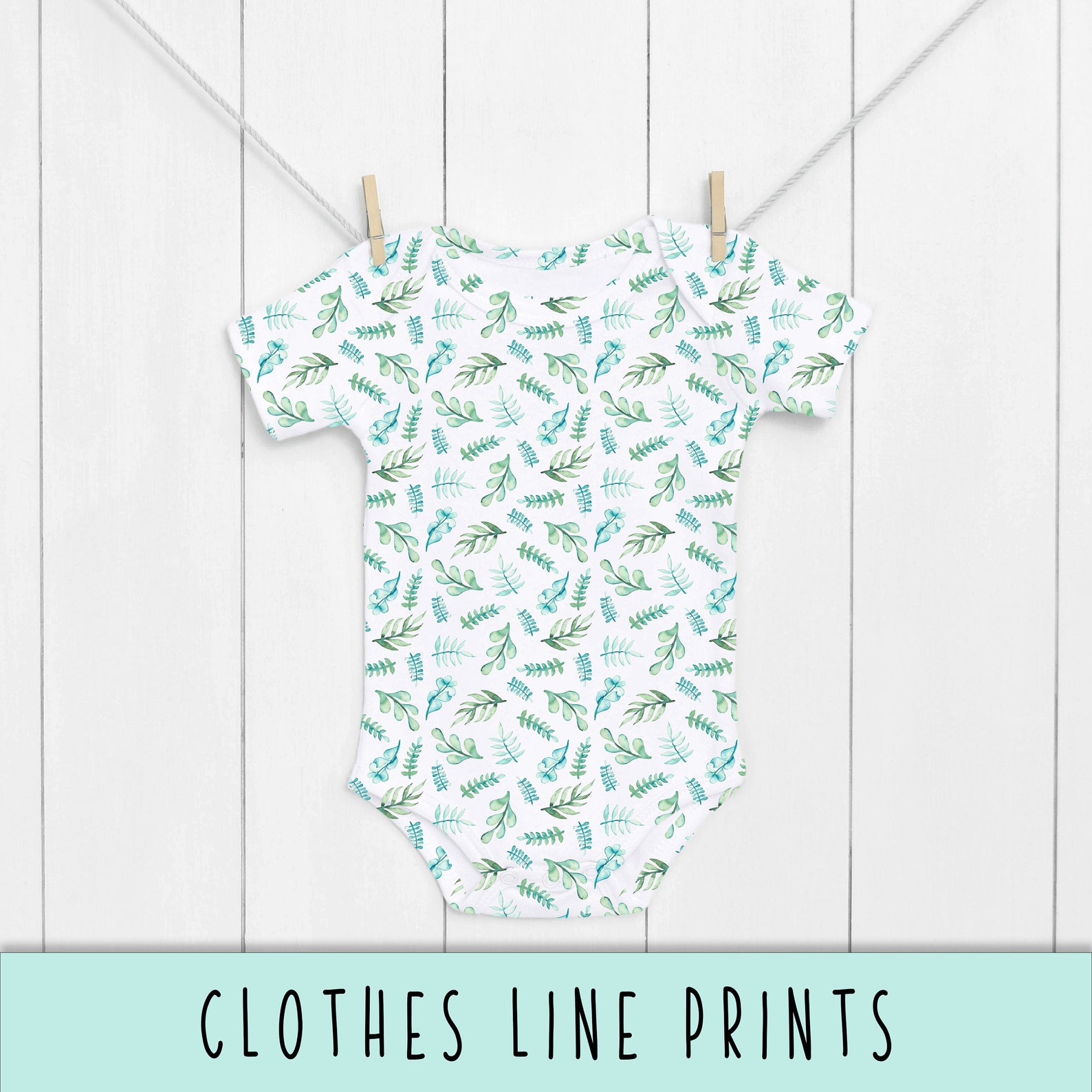 Green Leaves Onesie Baby Girl Baby Boy Baby Shower Etsy