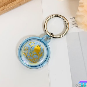 Handgemachte Astronaut Serie Silikon Apple mehrfarbige wasserdichte Airtag-Hülle, geeignet für Haustierhalsbänder, Rucksäcke, Gepäck, Geschenk für Weltraumliebhaber