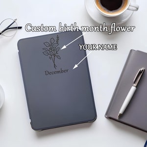 Custom birth flower case for Kobo Clara Colour Clara BW Clara 2E 6&quot; 2022 Libra Colour 2024 Libra 2 7-inch 2021 Nia 2020 Libra H2O Clara HD