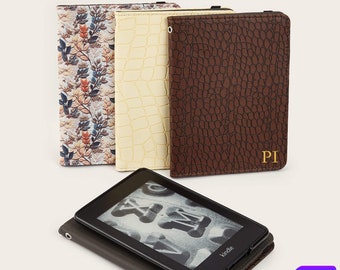 Custom hand leather case with free clear case for kindle Paperwhite 12th Gen,Kindle Colorsoft,Kindle 6"2024,Tolino Shine 5 2024,Vision Color