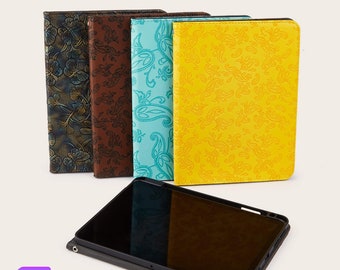 Leather iPad case with pencil holder,auto sleep/wake for iPad Air 11" 13" 2026,iPad 12th 11th Gen,iPad Pro 11" 13" 2025,mini 7,Air 5,Gifts