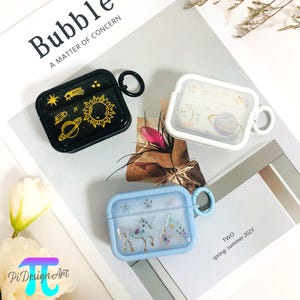Étui de protection en silicone pour airpods 1 2 3 airpods pro, ciel étoilé, étui de protection en résine pour écouteurs pour airpods 4 2024 airpods pro 2