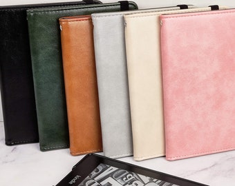 Leather kindle case custom name for Paperwhite 12th Gen,Kindle Colorsoft,New Kindle 6" 2024 case,Oasis 10th gen 2019