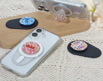 Soporte magnético desmontable para teléfono con diseño de dopamina de colores, soporte MagSafe multiángulo para teléfono, soporte MagSafe kawaii para teléfono, soporte para Kindle, lindo regalo para ella.