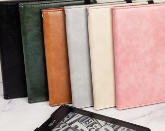 Personalized Leather Case for Onyx BOOX Go Color 7/7 gen ||,Go 6, Leaf 2/3/3C,Leaf 5/5C,Poke 5/5S ,Poke 6/6S,Leather Organizer Custom Case