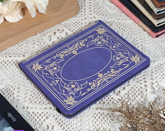 Custom name vintage book leather e-book case for kindle paperwhite 12th 11th gen,kindle 6 inch,kindle oasis case,kobo boox,book lover gifts