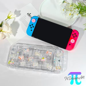 Starry sky design with delicious candy custom initial sticker Switch case for Switch 2,Switch OLED,Switch Lite,have card slot,gifts for boys