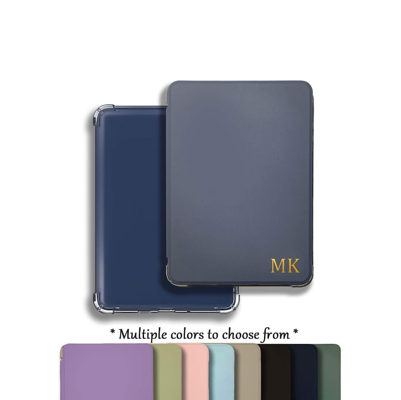 Étui Kindle personnalisé avec nom et logo pour Paperwhite 11e génération 6,8 pouces, 10e génération 7 pouces, nouveau Kindle 2022 6 pouces, étui de protection transparent pour livres numériques, idée cadeau image 1