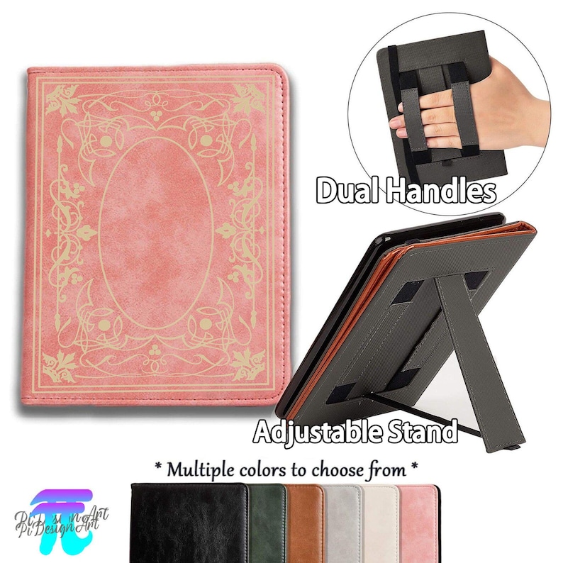 Anpassat namngivet vintage-läderfodral för e-böcker till Kindle Paperwhite 12:e/11:e generationen, Kindle 6 tum, Kindle Oasis-fodral, Kobo Boox, presenter till bokälskare bild 6