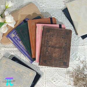 Anpassat namngivet vintage-läderfodral för e-böcker till Kindle Paperwhite 12:e/11:e generationen, Kindle 6 tum, Kindle Oasis-fodral, Kobo Boox, presenter till bokälskare bild 10
