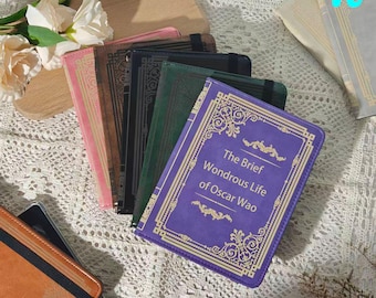 Funda de libro electrónico retro personalizada para Kobo Clara Color, Clara BW, Clara 2e, Libra Color y Kobo Libra 2. Funda protectora transparente, regalo para amantes de la lectura.