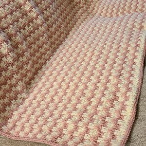 Handmade crochet throw blanket