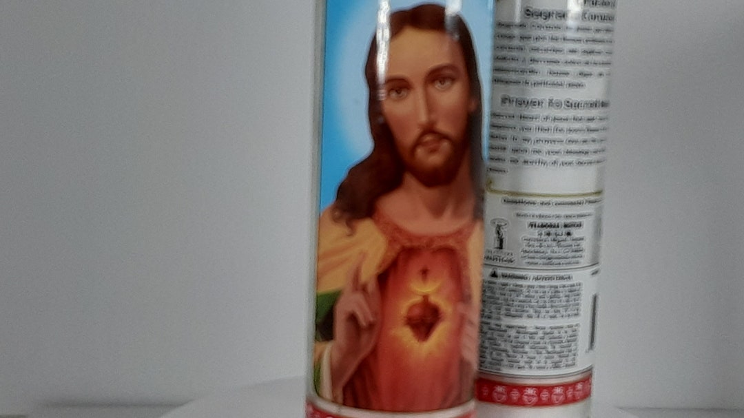 One Dozen- Artisanal Metal Embossed Candles (Jesus)