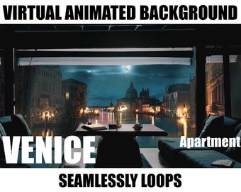 ANIMATED VIRTUAL BACKGROUND | Valentine Date | Instant Digital Download