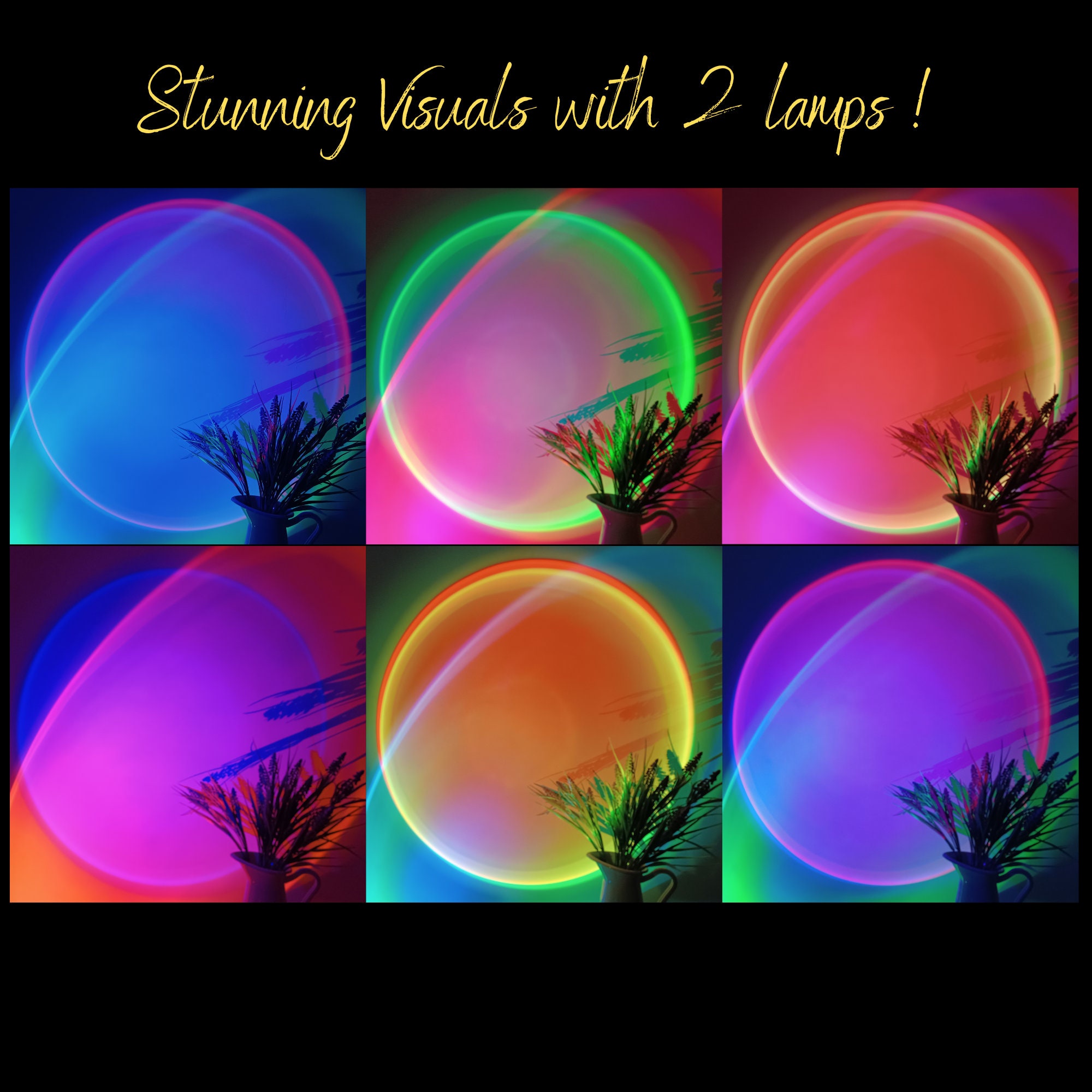 Solset Sunset Lamp Projector With Flexible Tripod. 360 Deg Etsy