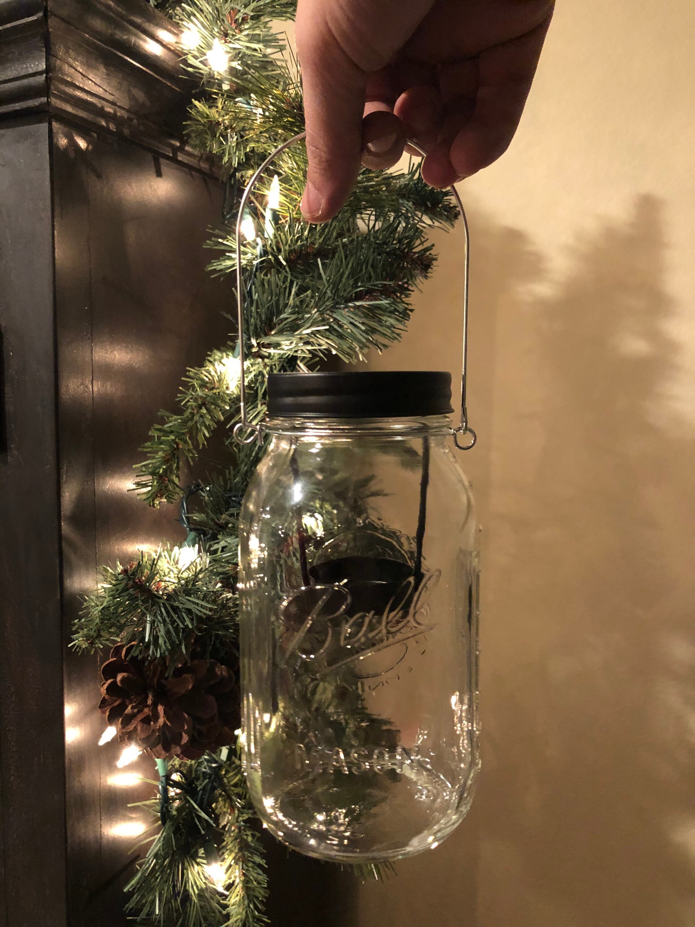 Mason Jar Candle Lantern/home Decor/candle/mason Etsy