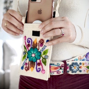 Mini crossbody embroidered bag, Coin Purse, Boho Cellphone bag, Little Bag Handmade embroidered, Cosmetic Bag, SUMMER SALE!