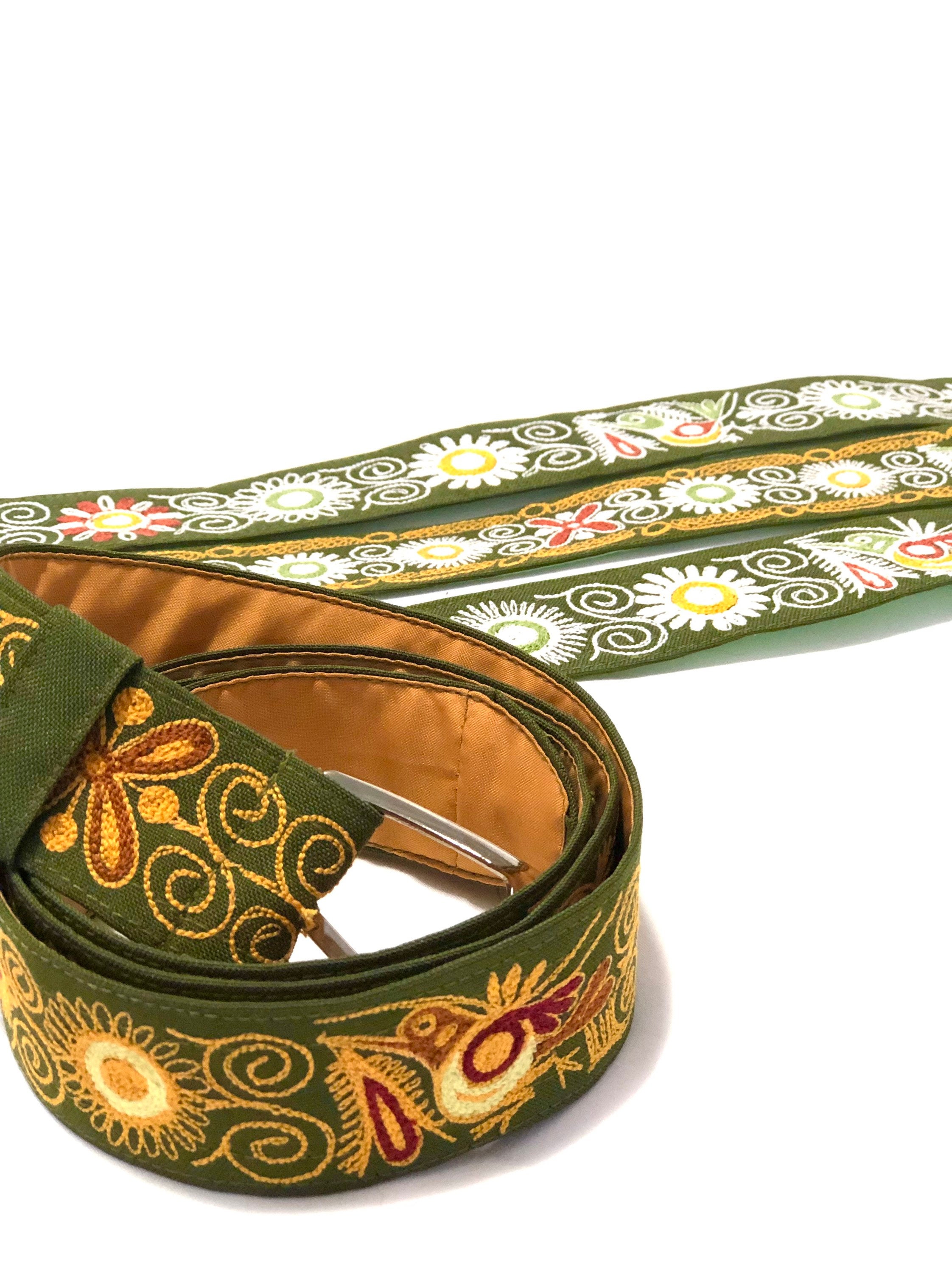 Original Handmade Embroidered Belts for Women With Ethnic Etsy