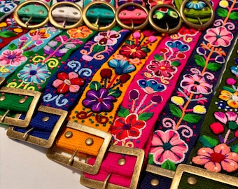 Hand Embroidered Peruvian Belt, Colorful Floral Belt, Happy LABOR DAY!