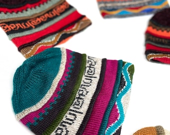 Peruvian Alpaca beanie, Handmade Peruvian Hat, Cozy Alpaca Hat, Hat for girls, Ethnic Colorful Hat, MOTHER'S Day SALE!