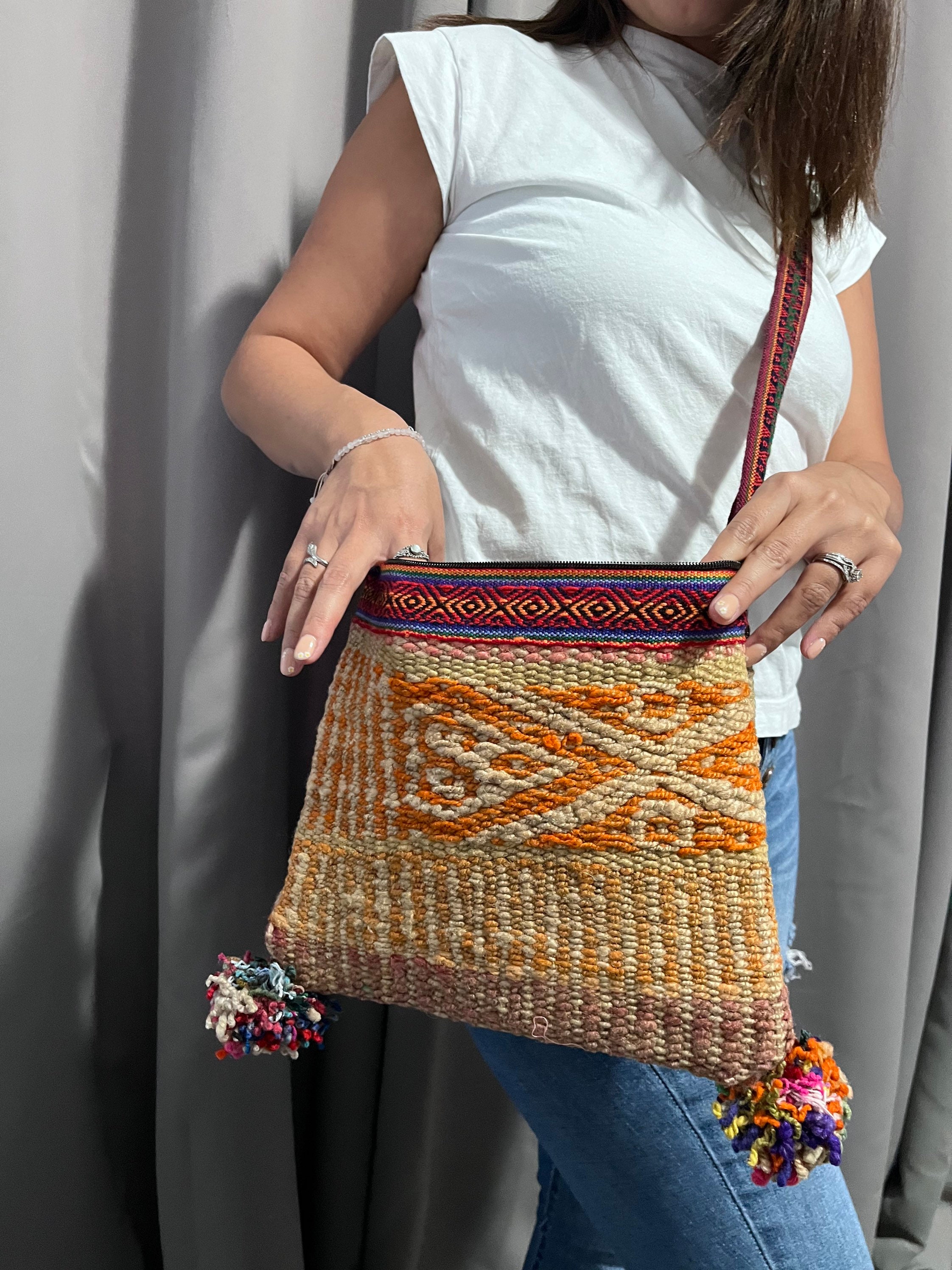 Peruvian woven bags on sale