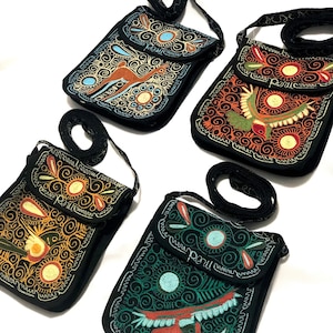 Peruvian little bag, Ethnic Cross body Handmade embroidered Bag, Cellphone case, Colorful embroidery Bag, SUMMER SALE!