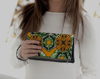 Peruvian Wristlet Purse, Double sided Clutch for women, African Print Wristlet Clutch, Present for her, Easter FREE GIFT!