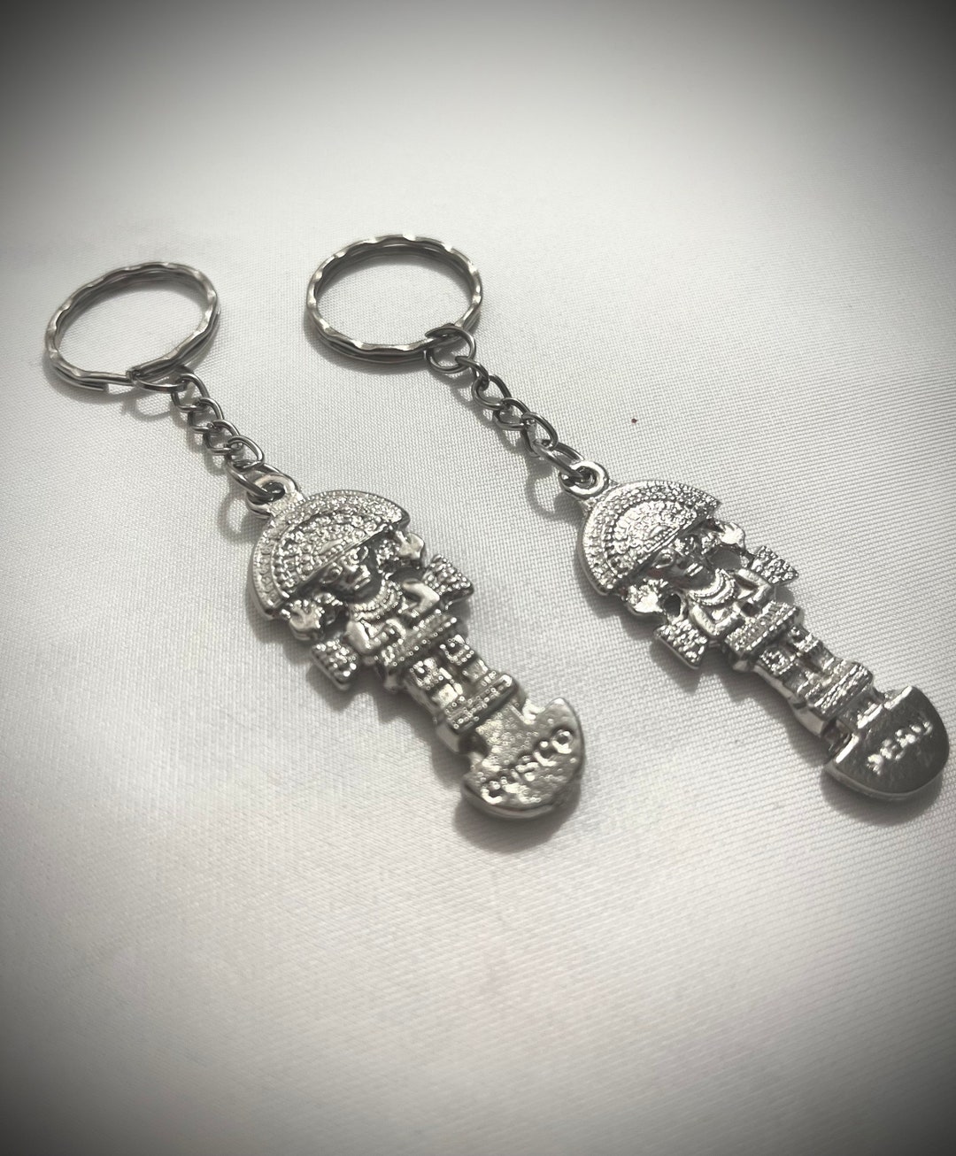 TUMI Keychain, Peruvian Keychain Tumi, Key Chain Tumi, 3D Double Sided