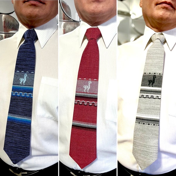 Peruvian Alpaca tie, Handmade Ties for Fiesta, Alpaca Ethnic Ties for men, Gifts for him, Easter FREE GIFT!