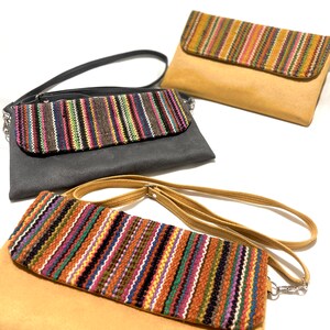 Kunstleder Clutch für Frauen, ethnische handgemachte bestickte Geldbörse, peruanische handgemachte Armband-Geldbeutel, HAPPY FATHER'S Day!