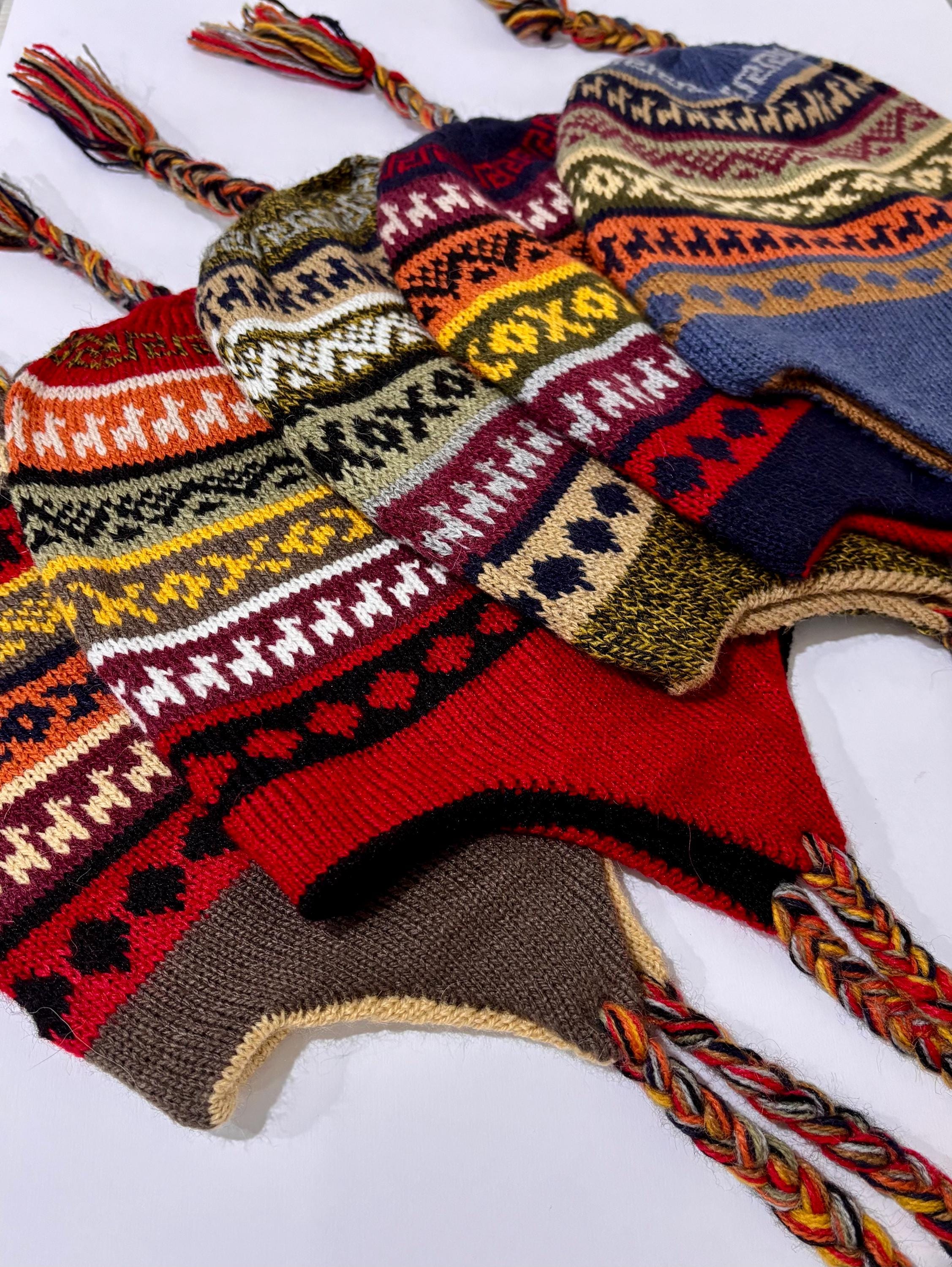 帽子 [Archive] 90s Nordic Pattern Chullo Hat Chullo Hat - Etsy
