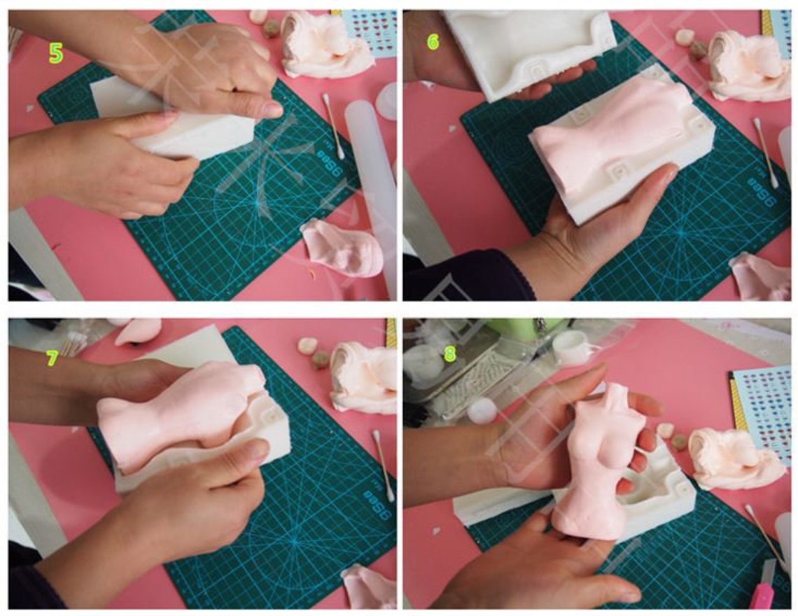 Clear Silicone Mold Body Part to Making Clay Sugarcraft Etsy