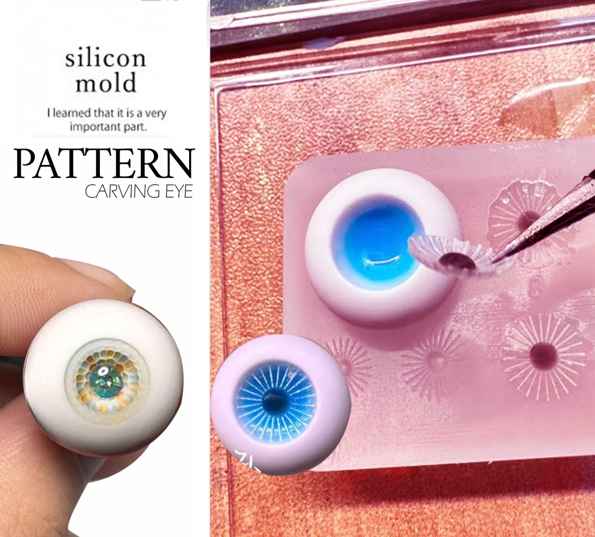 Jewelry Storage Box Mold, Silicone Eye Mold Tools