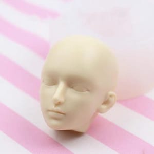 Clear Silicone Mold Men Doll Face OBI 11 Making Face Clay Doll