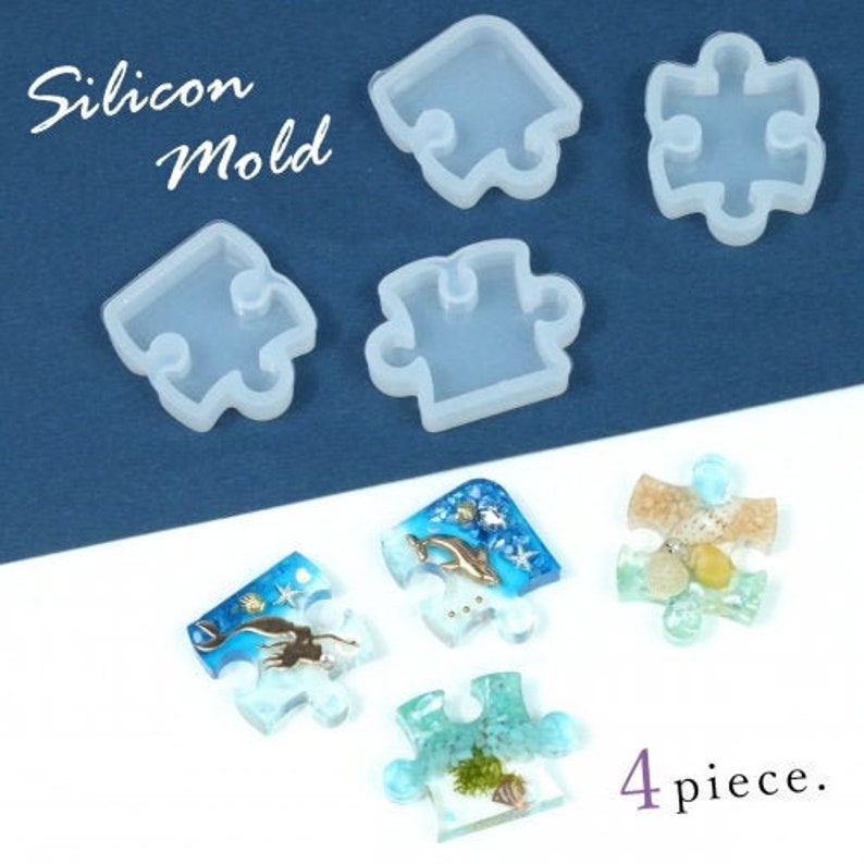 Jigsaw Puzzle clear silicone mold making uv resin epoxy Etsy