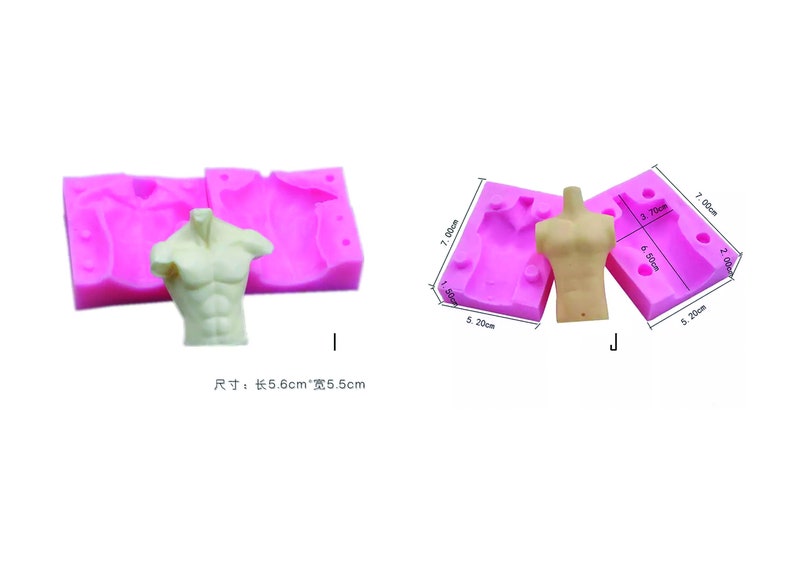 Clear Silicone Mold Body Part to Making Clay Sugarcraft Etsy UK