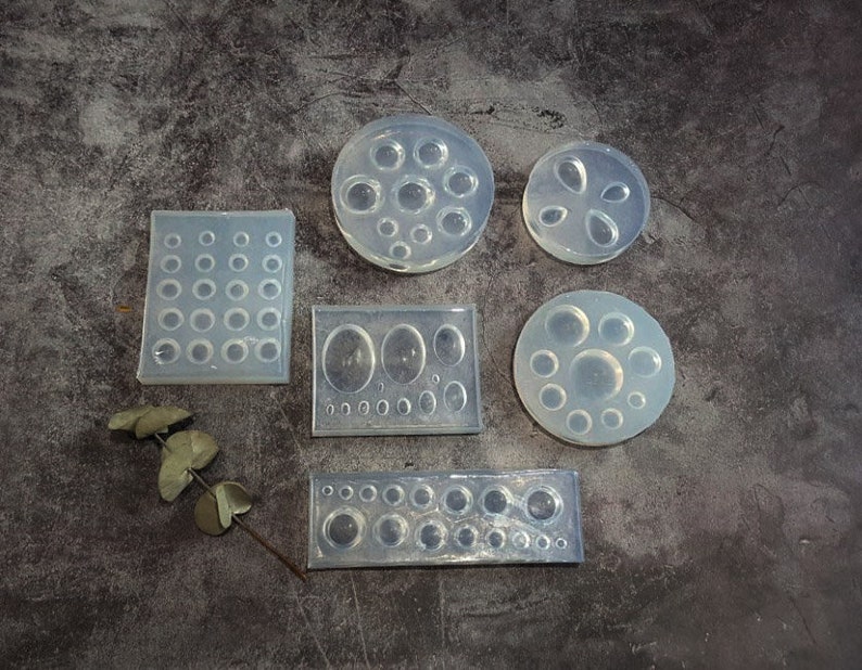 Clear Silicone Mold Basic Shape Square Round Oval Gem Cabochon Etsy