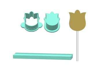 Tulip Cake Pop Mold | Deluxe Cutter, Popper, and Tray Option