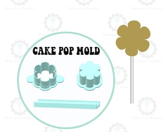 Flower Cake Pop Mold | Deluxe Cutter, Popper, and Tray Option