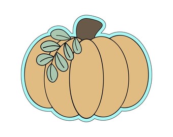 Herfstpompoen met bloemenblaadjes Koekjesvormpjes