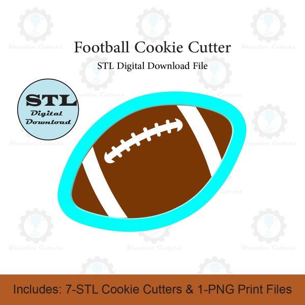 Football Cookie Cutter | STL File