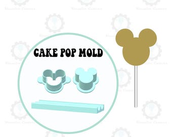 Mouse Cake Pop Mold | Deluxe Cutter, Popper, and Tray Option