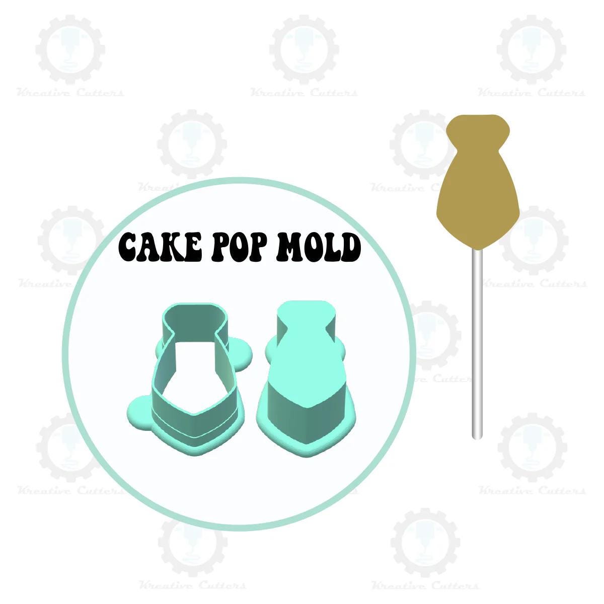 Stampo per cake pop a forma di ghianda / Opzione taglierina deluxe, popper e vassoio - Italia