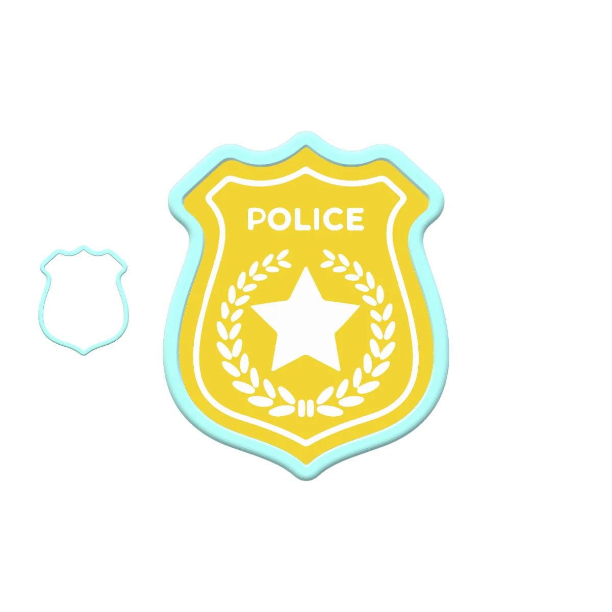 Police Cutter Police Badge Cutter With Stamp Option - Etsy