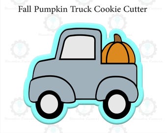 Tagliabiscotti a forma di camion di zucca autunnale