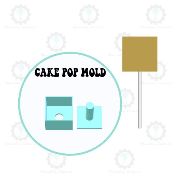 Square Cake Pop Mold Single or Multi popper Etsy UK