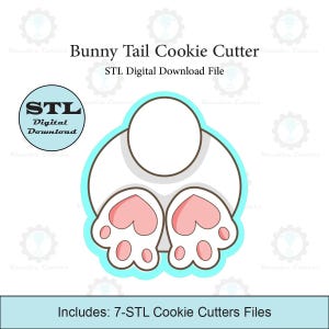 うさぎのしっぽクッキーカッター | STLファイル