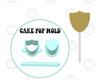 Shield Cake Pop Mold | Deluxe Cutter, Popper