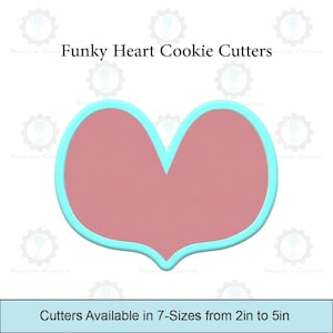 Funky Heart Cookie Cutters
